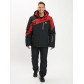 Горнолыжная куртка мужская большого размера красного цвета 77029Kr