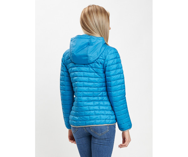 Стеганная куртка синего цвета 33315S