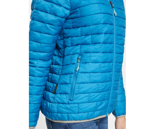 Стеганная куртка синего цвета 33315S