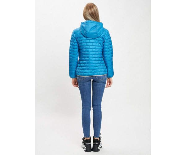 Стеганная куртка синего цвета 33315S