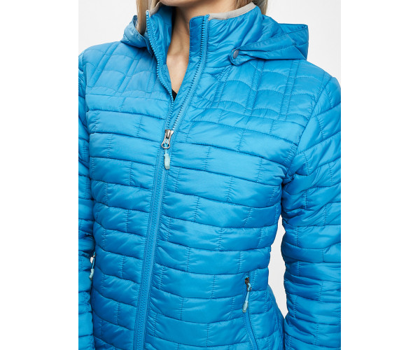 Стеганная куртка синего цвета 33315S