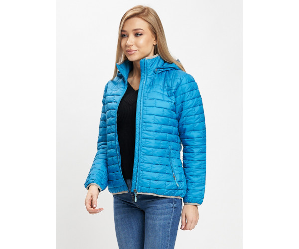 Стеганная куртка синего цвета 33315S