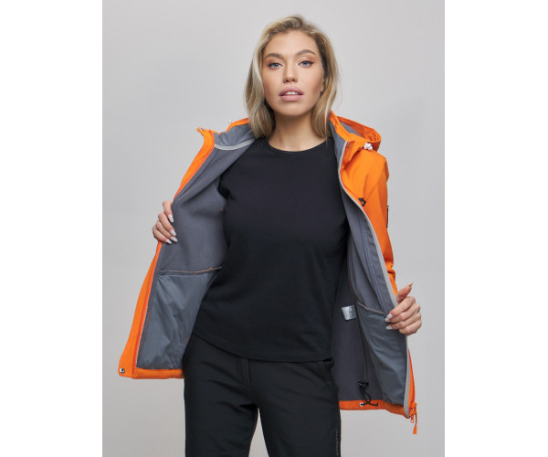 Костюм  женский оранжевого цвета 02034O