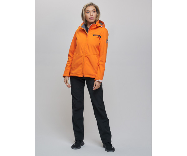 Костюм  женский оранжевого цвета 02034O