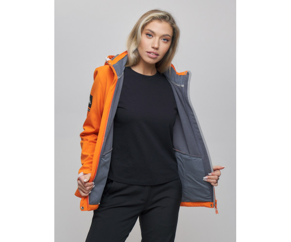 Костюм  женский оранжевого цвета 02034O