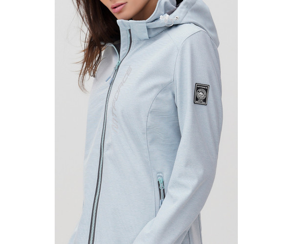 Ветровка  женская голубого цвета 2031Gl