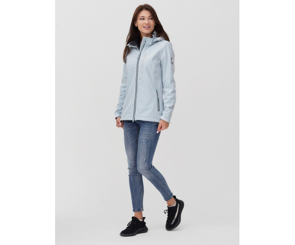 Ветровка  женская голубого цвета 2031Gl