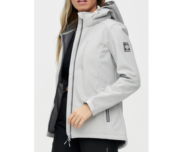 Костюм женский  светло-серый цвета 02031SS