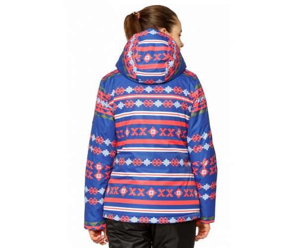 Женская зимняя горнолыжная куртка синего цвета 1795S