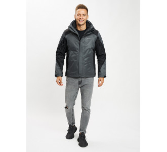 Куртка демисезонная 3 в 1серого цвета 93213Sr