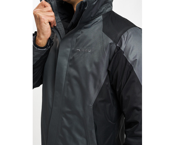 Куртка демисезонная 3 в 1серого цвета 93213Sr