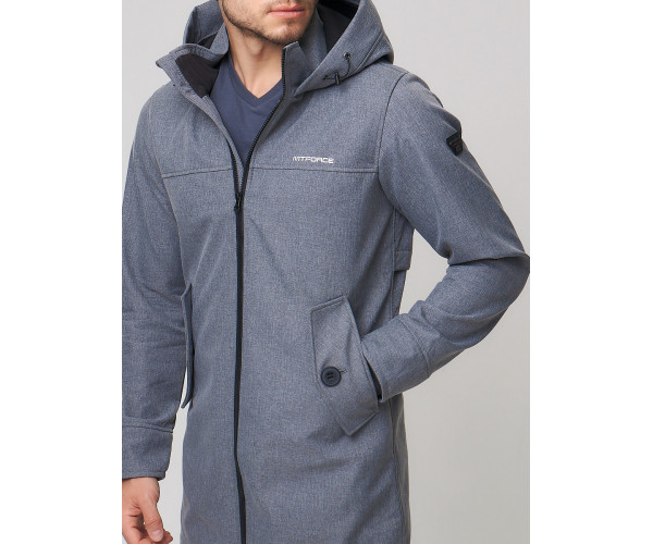 Спортивный костюм мужской  серого цвета 02020Sr