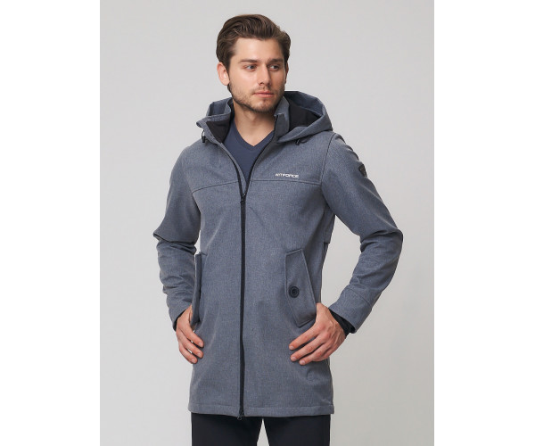 Спортивный костюм мужской  серого цвета 02020Sr