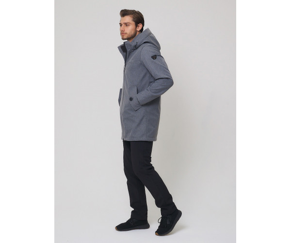 Спортивный костюм мужской  серого цвета 02020Sr