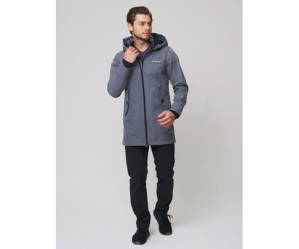 Спортивный костюм мужской  серого цвета 02020Sr