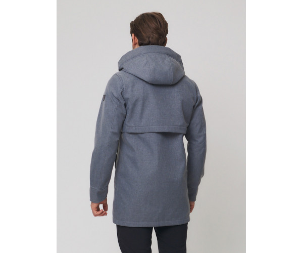 Спортивный костюм мужской  серого цвета 02020Sr