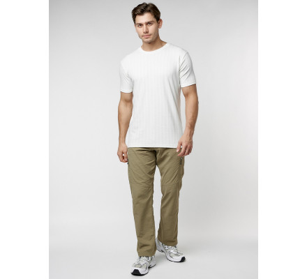 Мужская футболка в сетку белого цвета 221490Bl