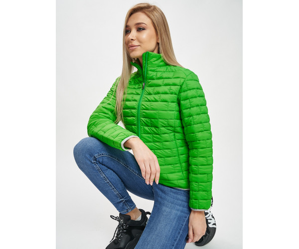 Стеганная куртка зеленого цвета 33310Z