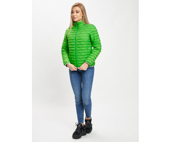 Стеганная куртка зеленого цвета 33310Z
