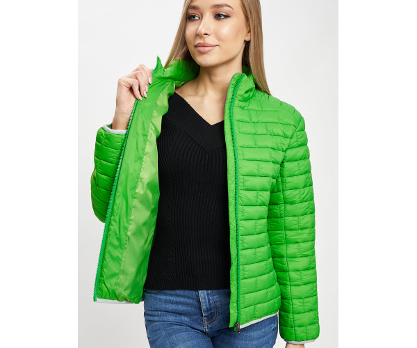 Стеганная куртка зеленого цвета 33310Z