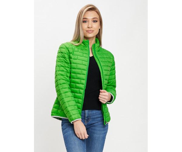 Стеганная куртка зеленого цвета 33310Z