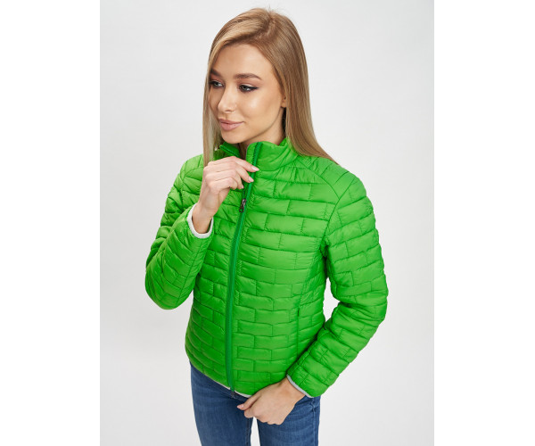 Стеганная куртка зеленого цвета 33310Z