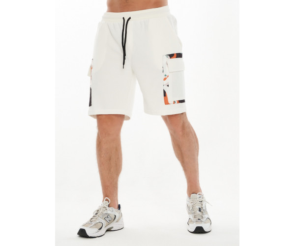 Костюм шорты и футболка белого цвета 9183Bl