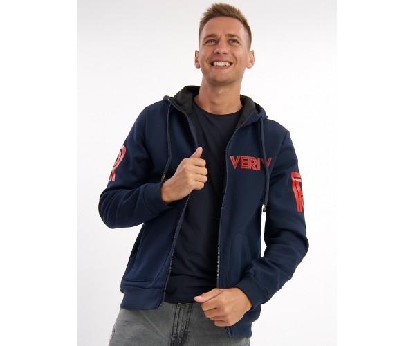 Толстовка мужская темно-синего цвета 3003TS