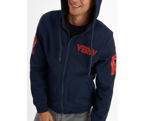 Толстовка мужская темно-синего цвета 3003TS