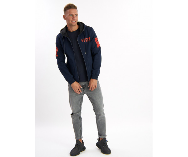 Толстовка мужская темно-синего цвета 3003TS