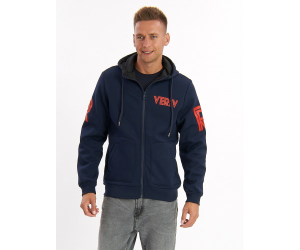 Толстовка мужская темно-синего цвета 3003TS