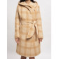 Пальто зимнее женское бежевого цвета 4017B