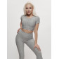 Костюм для фитнеса женский серого цвета 2001Sr