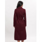 Пальто демисезонное бордового цвета 4057Bo