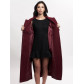 Пальто демисезонное бордового цвета 4057Bo