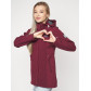 Ветровка женская  бордового цвета 20371Bo