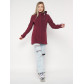 Ветровка женская  бордового цвета 20371Bo