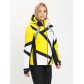 Горнолыжная куртка женская желтого цвета 77031J
