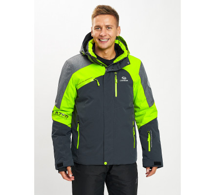 Горнолыжная куртка мужская зеленого цвета 77013Z