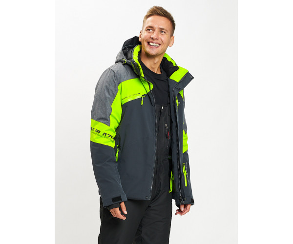 Горнолыжная куртка мужская зеленого цвета 77013Z