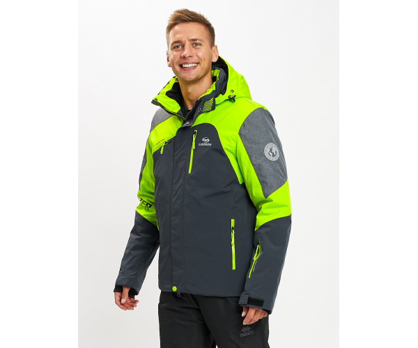 Горнолыжная куртка мужская зеленого цвета 77013Z