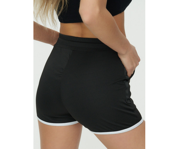 Спортивные шорты женские черного цвета 3019Ch