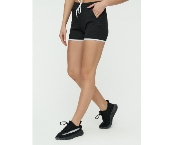 Спортивные шорты женские черного цвета 3019Ch