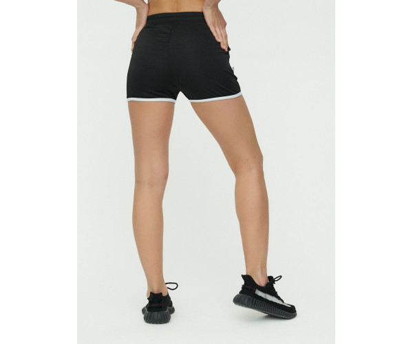 Спортивные шорты женские черного цвета 3019Ch