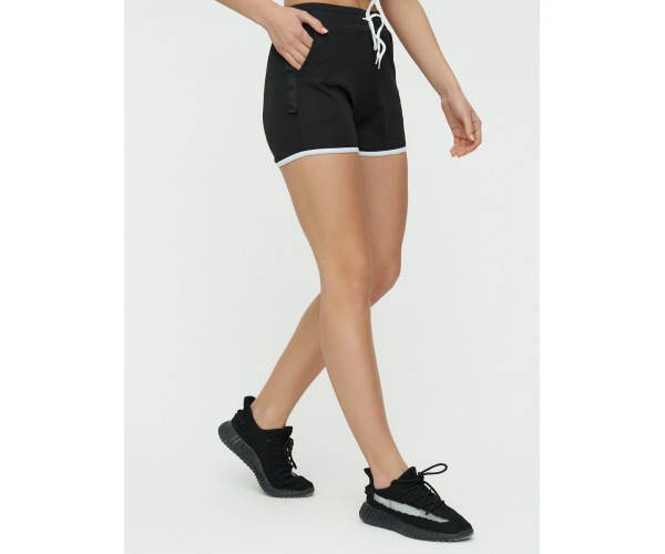 Спортивные шорты женские черного цвета 3019Ch