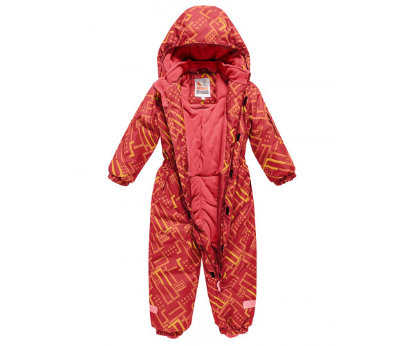 Детский зимний комбинезон персикового цвета 9026P