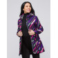 Женская осенняя весенняя парка softshell фиолетового цвета 19221F