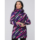 Женская осенняя весенняя парка softshell фиолетового цвета 19221F