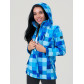 Парка женская осенняя весенняя softshell синего цвета 1923S