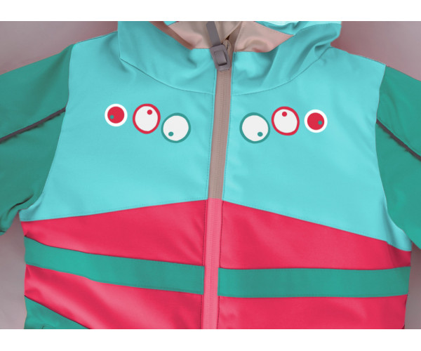 Горнолыжный костюм детский Valianly бирюзового цвета 9006Br